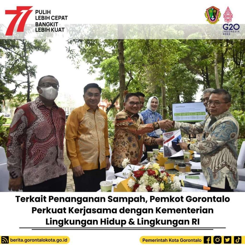 Kerja Sama Pemkot Gorontalo Bersama Kementerian Lingkungan Hidup RI Terkait Penanganan Sampah