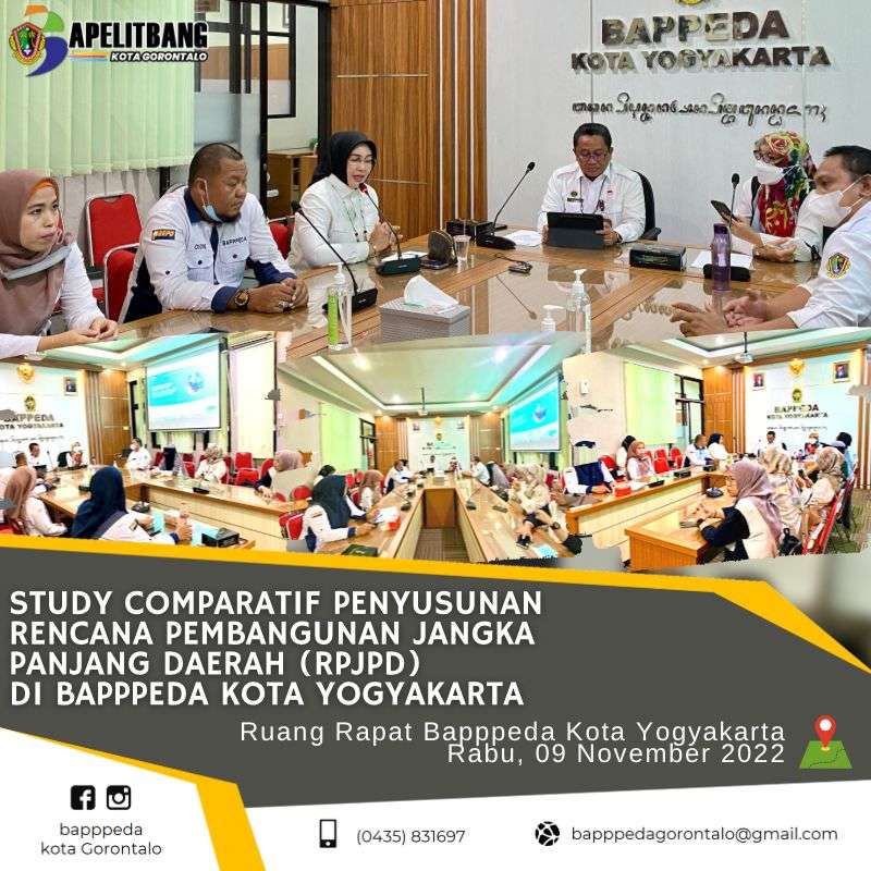 Study Komparasi Terkait Penyusunan RPJPD, Bapppeda Kota Jogjakarta