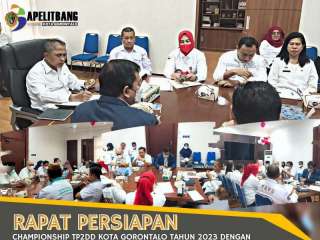 Rapat Persiapan Tim TP2D Kota Gorontalo
